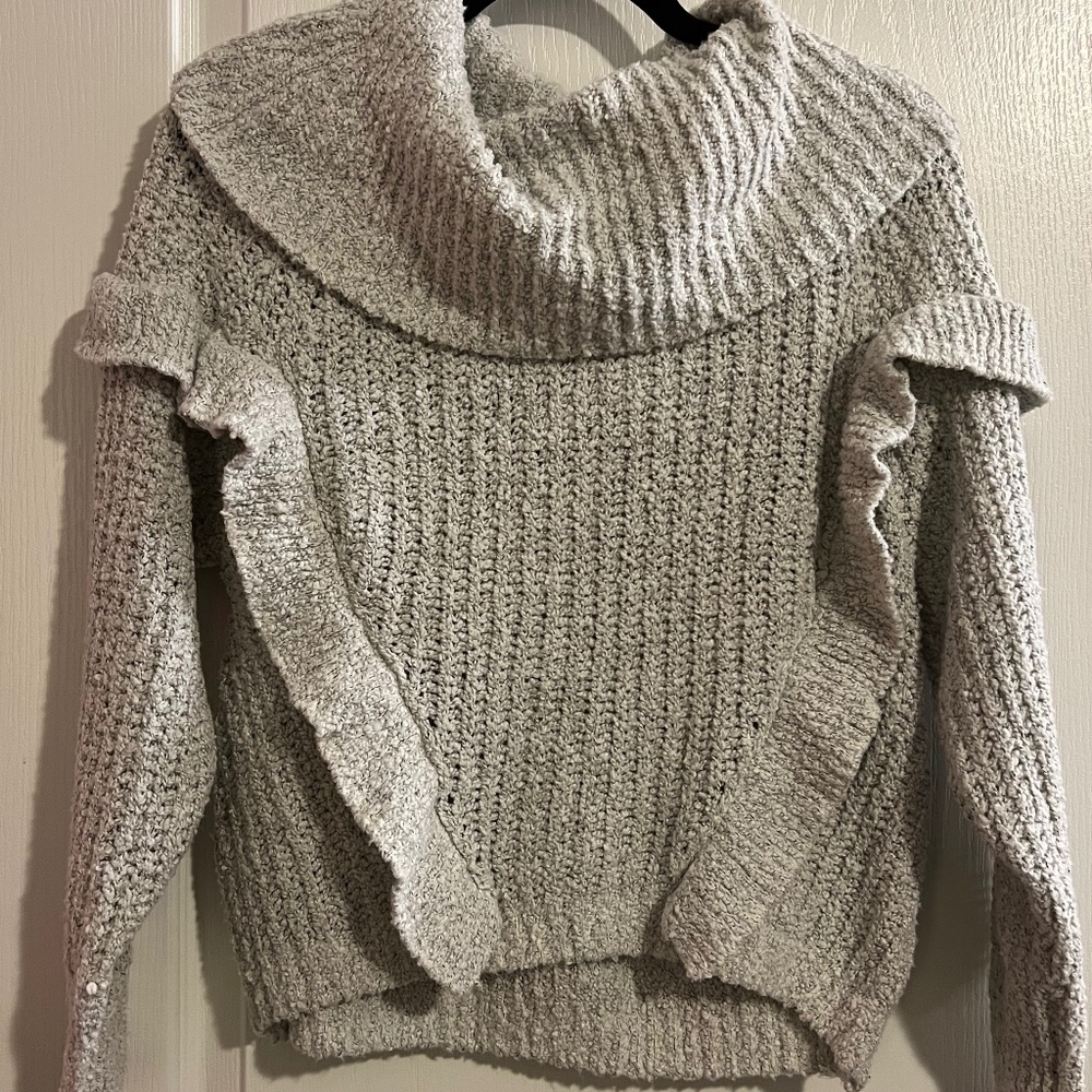 Express Ruffled Sweater